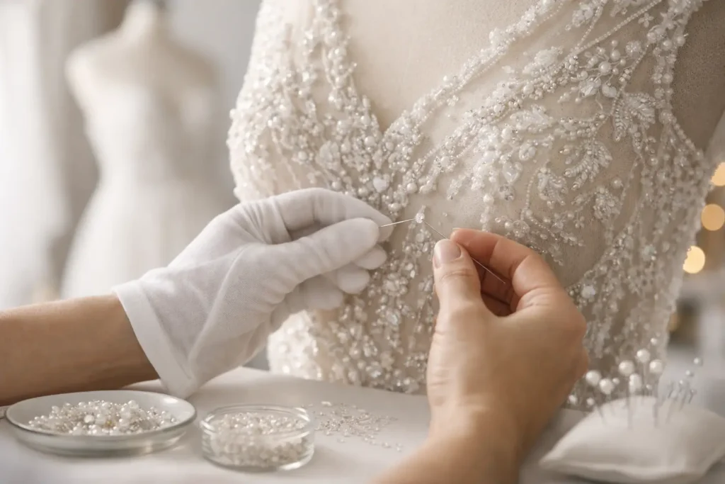 Beading Work in Melbourne That Protects Your Dress