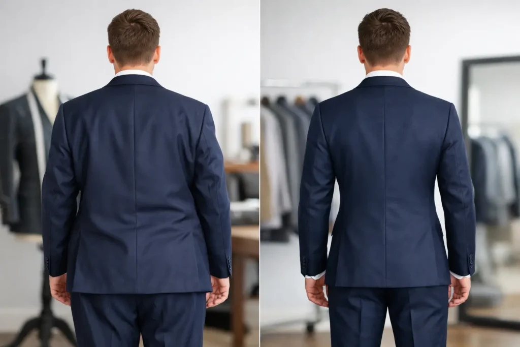 Before After Suit Alteration Example Explained