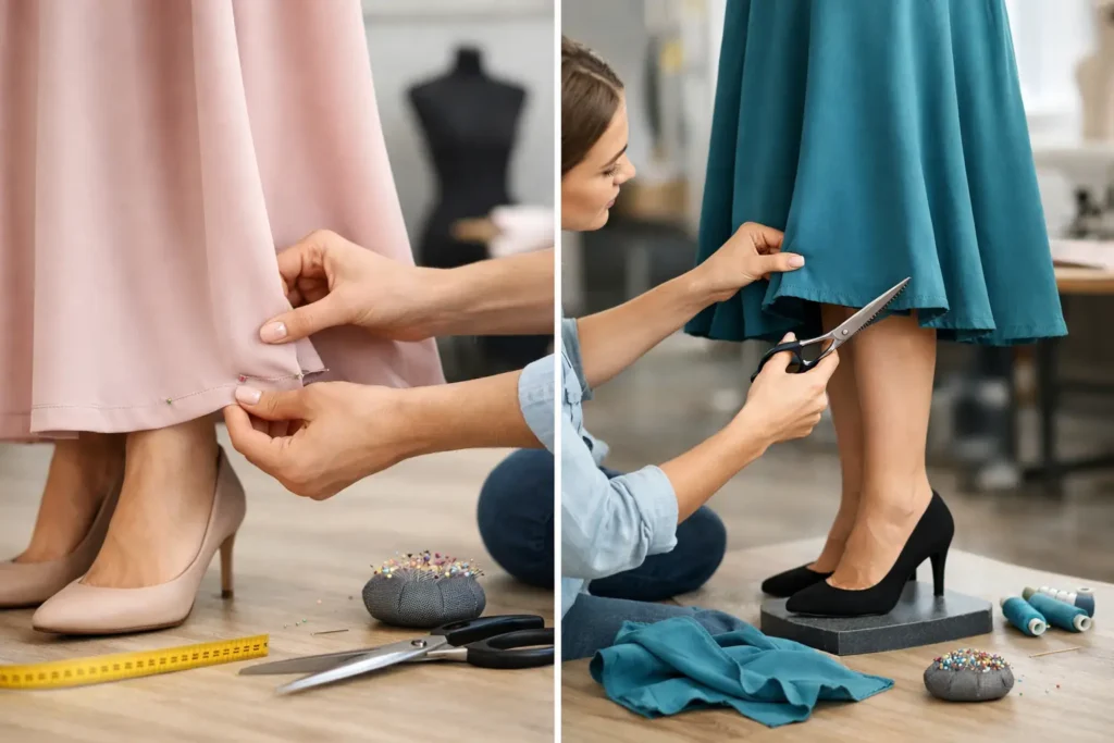 Hemming vs Shortening a Dress - Which Is Right?