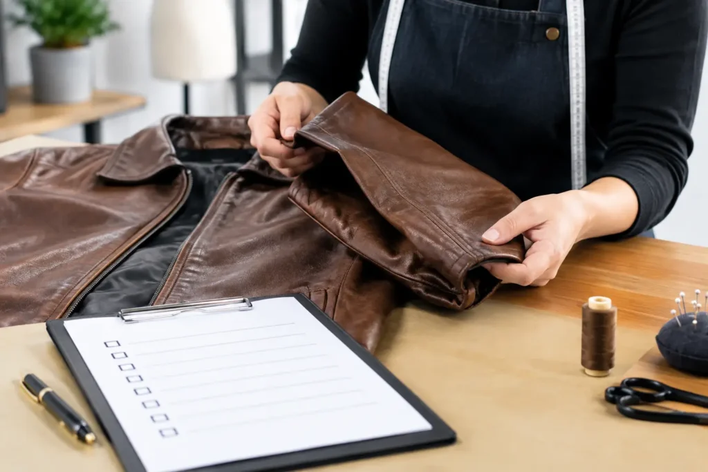 Leather Alteration Service Review Checklist