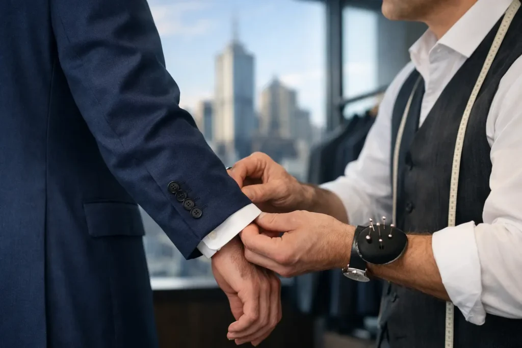 Melbourne Suit Sleeve Adjustments Explained