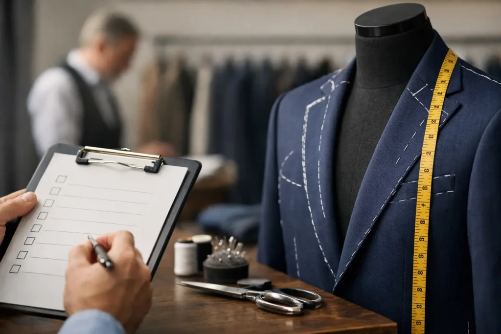 Tailoring Service Review Checklist