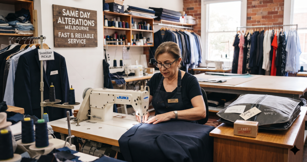 Same day clothing alterations in Melbourne