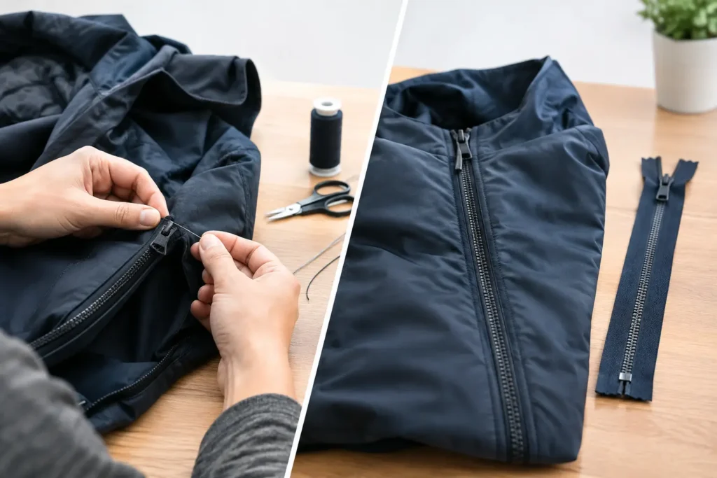 Zip Replacement vs Garment Repair - What Lasts?